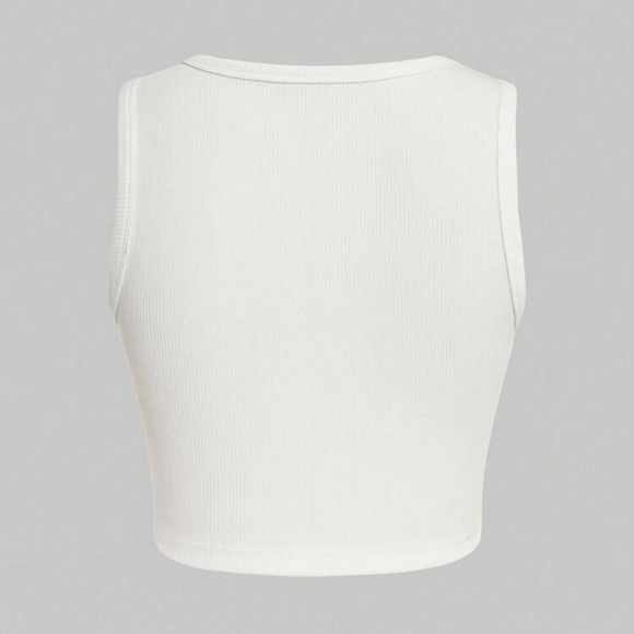 White Peaches Crop Top - L - Picture 2 of 7